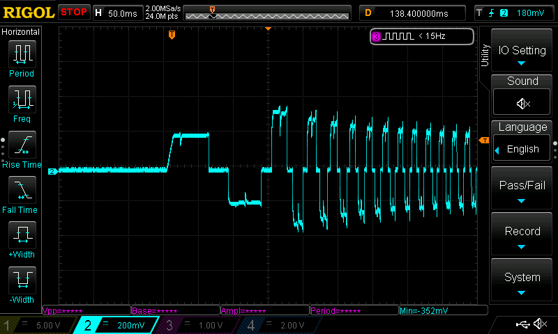 NAREX (řízení 6-step) - průběh proudu